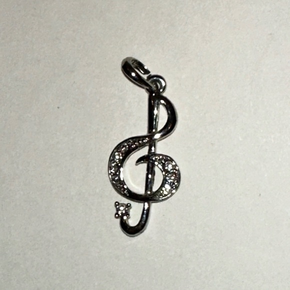 Treble clef music necklace charm - Picture 2 of 6